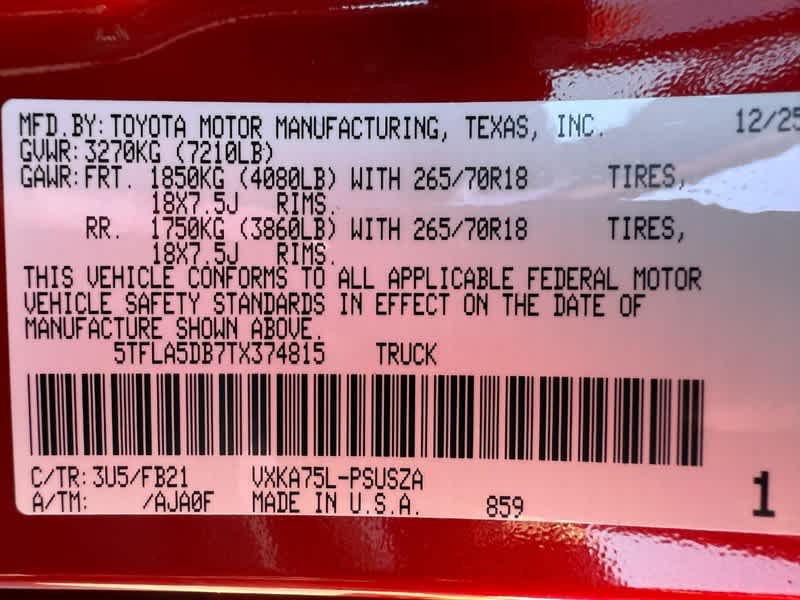 2026 Toyota Tundra SR5 CrewMax 5.5 Bed