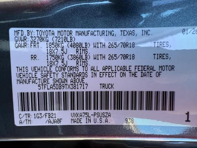 2026 Toyota Tundra SR5 CrewMax 5.5 Bed