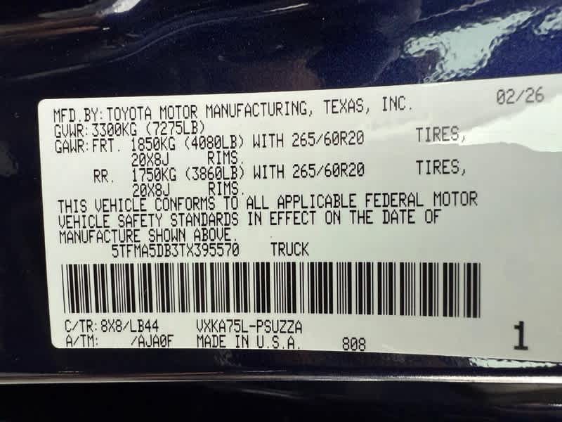 2026 Toyota Tundra 1794 Edition CrewMax 5.5 Bed