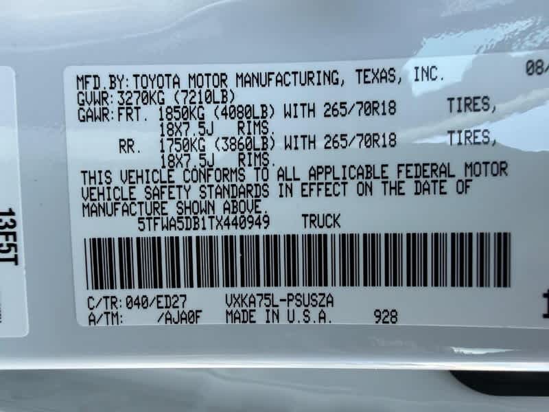 2026 Toyota Tundra SR5 CrewMax 5.5 Bed