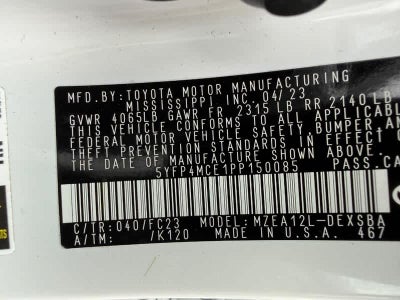 2023 Toyota Corolla SE CVT