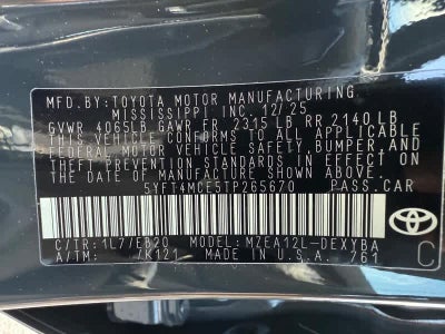 2026 Toyota Corolla XSE CVT