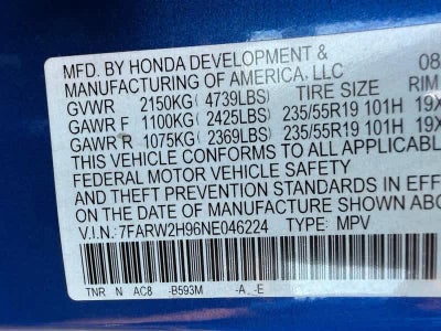 2022 Honda CR-V Touring AWD