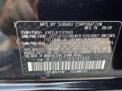 2019 Subaru Crosstrek 2.0i Premium CVT