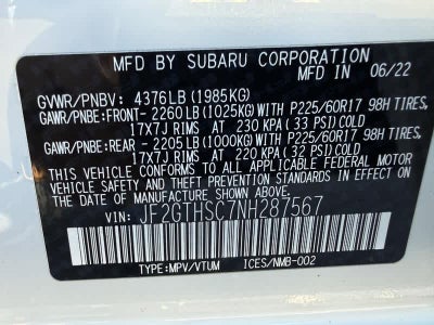 2022 Subaru Crosstrek Sport CVT