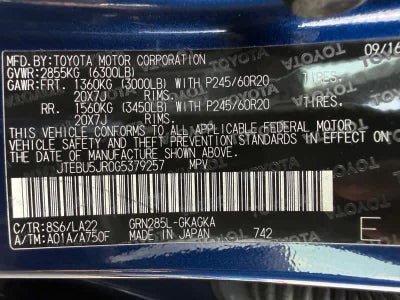 2016 Toyota 4Runner 4WD 4dr V6 Limited