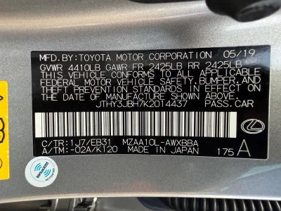 2019 Lexus UX UX 200 F SPORT FWD