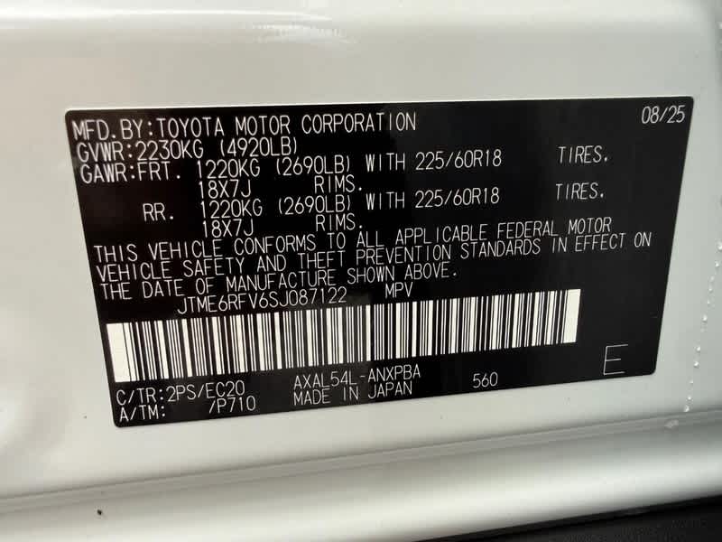 2025 Toyota RAV4 Hybrid XSE AWD