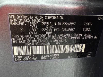 2018 Toyota RAV4 XLE AWD