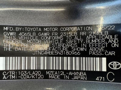 2022 Toyota Corolla Hatchback XSE CVT