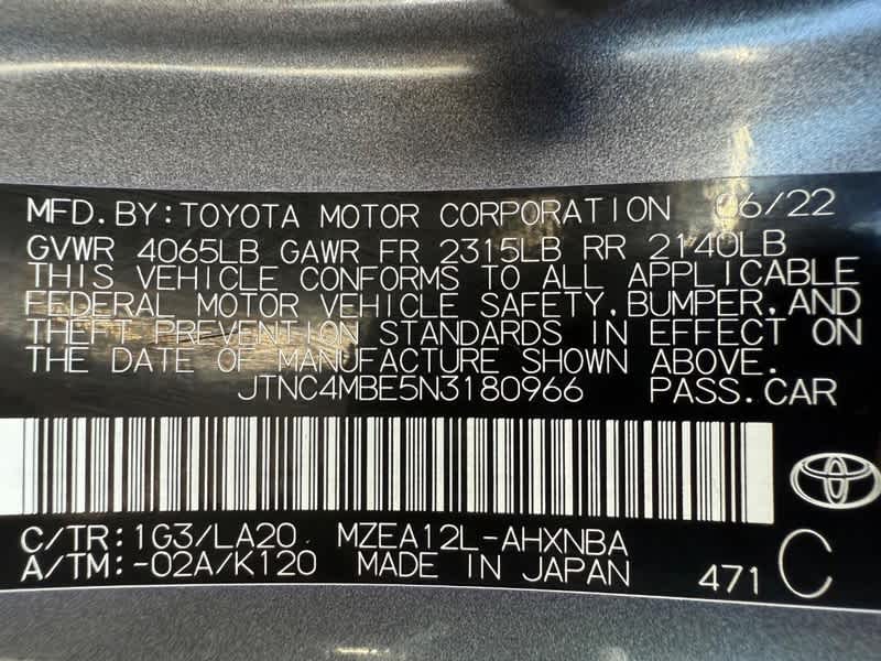 2022 Toyota Corolla Hatchback XSE CVT