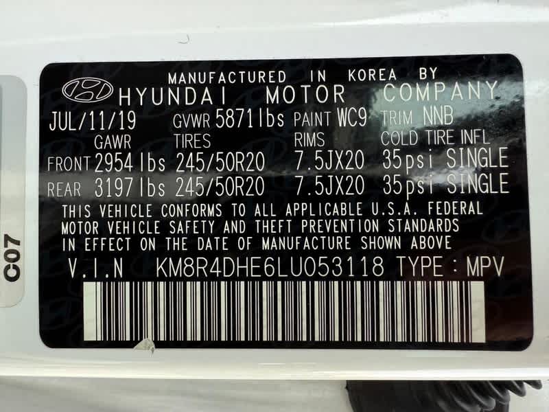 2020 Hyundai Palisade SEL AWD